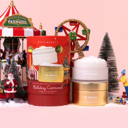 NCLA Beauty - Holiday Carnival Body Care Set - Set exfoliant + Hydratant pour le corps