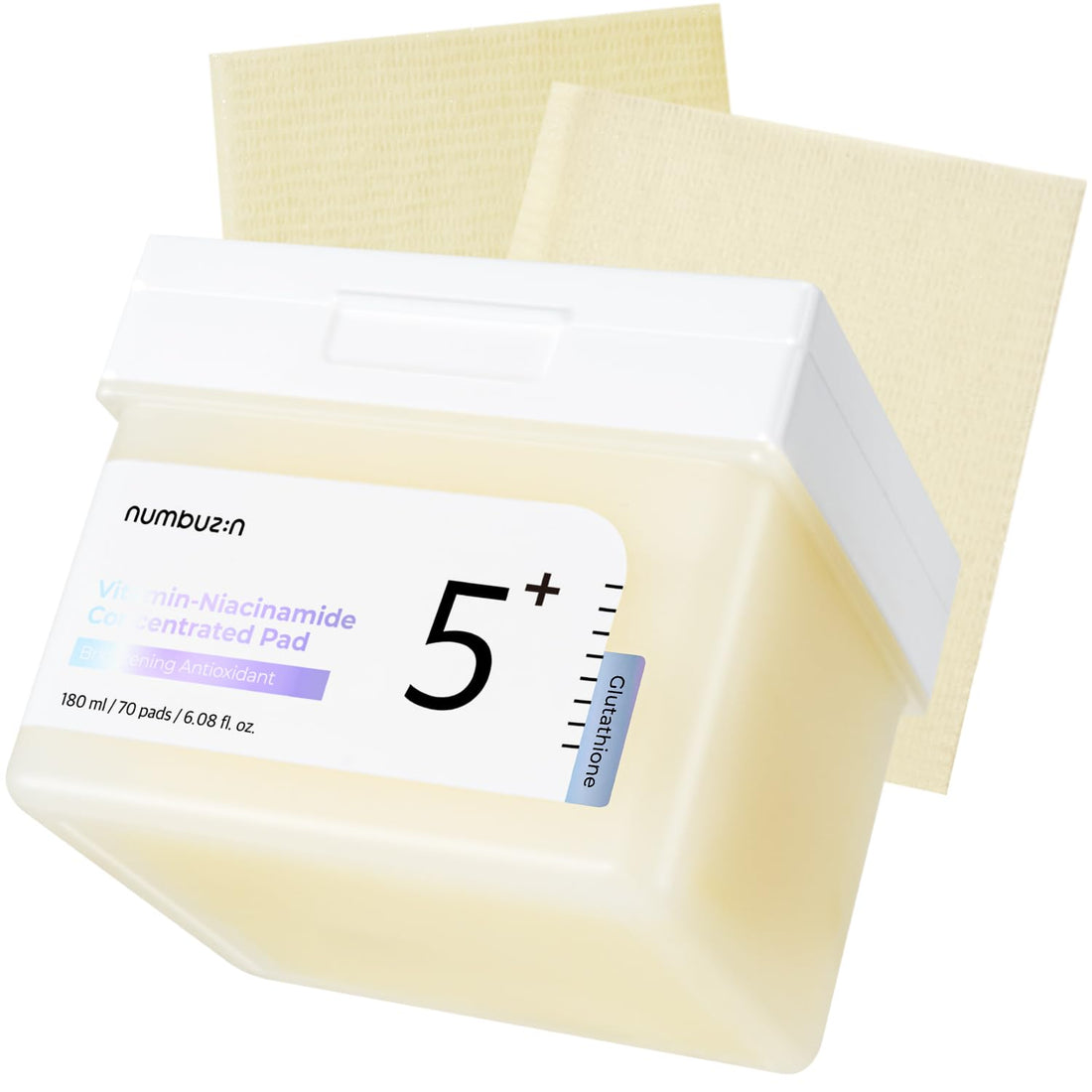 Numbuzin - N°5+ Vitamin Niacinamide Concentrated Pad - Disques imbibés antioxydants