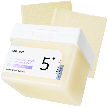 Numbuzin - N°5+ Vitamin Niacinamide Concentrated Pad - Disques imbibés antioxydants