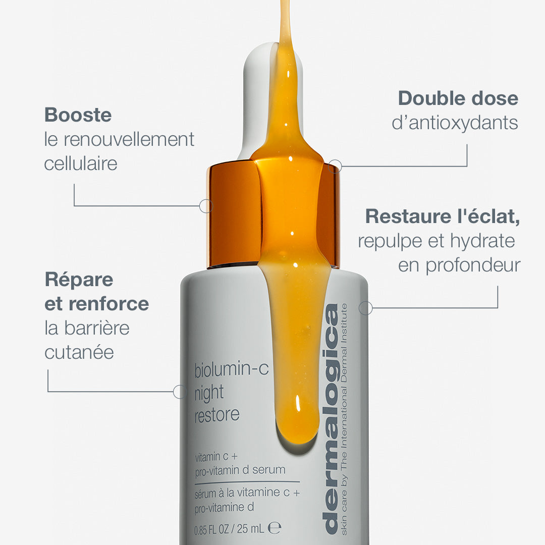 Dermalogica - Biolumin-c night restablecimiento - Sérum de noche doble antioxidante vitamina C + provitamina D - 25ml