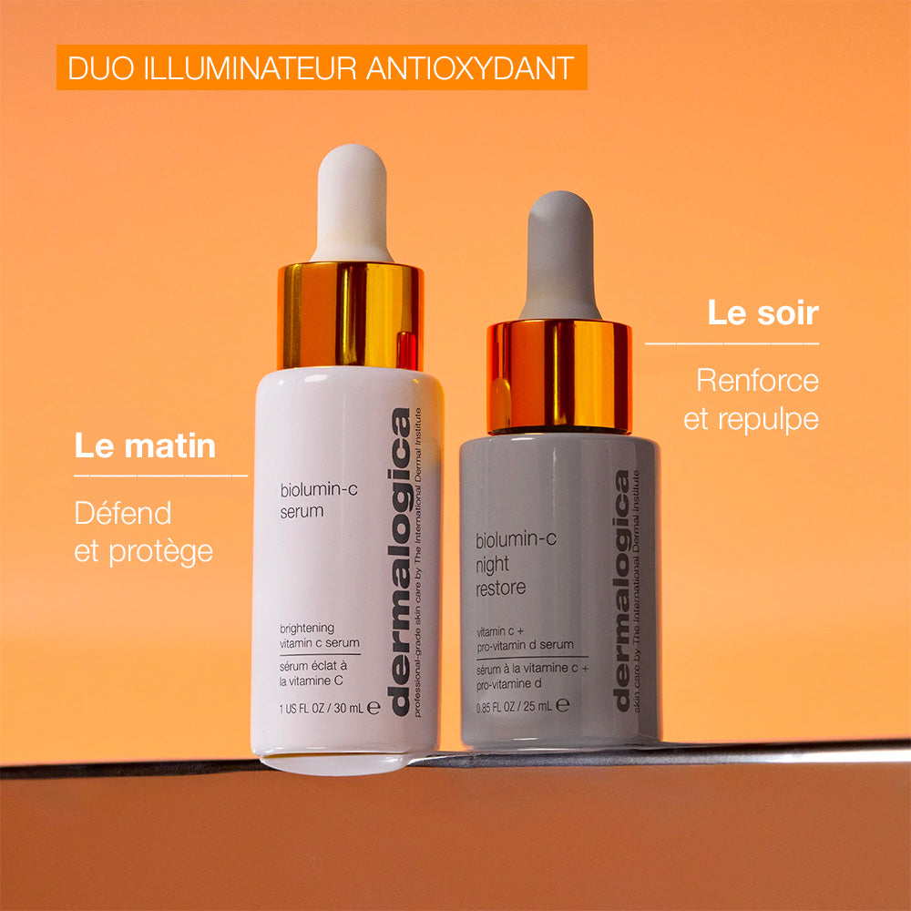 Dermalogica - Biolumin-c night restablecimiento - Sérum de noche doble antioxidante vitamina C + provitamina D - 25ml