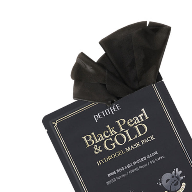 PETITFÉE - Black Pearl &amp;amp; Gold - Hydrogel mask